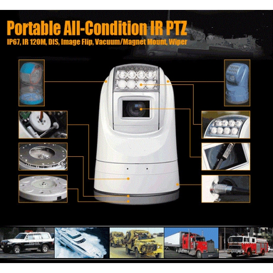 PAC-IP67-IR-robuste PTZ-Kameras 