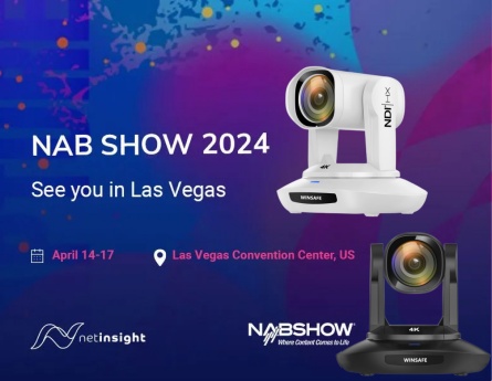 WINSAFE Living Steaming PTZ-Kameras sind auf der NAB Show 2024
